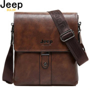 JEEP BULUO Brand Men Bags Cow Split Leather Fashion Male Messenger Bags Men's Briefcase Man Casual Crossbody Shoulder Bag 5848