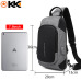 KAKA Luxury Brand Chest Bag USB Messenger Crossbody Bags for Men   Shoulder Sling Bag Waterproof Short Trip mobile phone bag