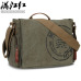 MANJIANGHONG Vintage men's Messenger bag man Handbag Canvas Shoulder postman Bag Men casual Crossbody Printing Messenger bags