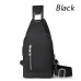 Men's Messenger bag shoulder Oxford cloth Chest Bags Crossbody Casual messenger bags Man USB charging Multifunction Handbag