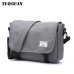 TUGUAN Men Messenger Bags Men's Fashion Business Travel Shoulder Bags female Canvas Briefcase Men Crossbody Bag Handbag XB1701T