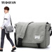 TUGUAN Men Messenger Bags Men's Fashion Business Travel Shoulder Bags female Canvas Briefcase Men Crossbody Bag Handbag XB1701T