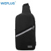 WEPLUS Crossbody Bags for Men Women Waterproof Chest Bag Pack Anti Thief Shoulder Bag Small Bag for Man USB Headphone Jack