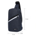 WEPLUS Crossbody Bags for Men Women Waterproof Chest Bag Pack Anti Thief Shoulder Bag Small Bag for Man USB Headphone Jack