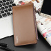 2018 New Phone Pocket Luxury Man Wallets Men's Business Style Leather Card Holder Billfold Purse Long Wallet