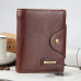 2018 New brand high quality short men's wallet ,Genuine leather qualitty guarantee purse for male,coin purse, free shipping