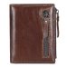 2019 New Genuine Leather Mens Wallet Man zipper Short Coin Purse Brand Male Cowhide Credit&id Wallet Multifunction Small Wallets