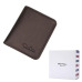 BISON DENIM Men Wallets Black Genuine Leather Purse For Men Business Card Holder Men's Wallet Mini N4429