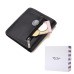 BISON DENIM Men Wallets Black Genuine Leather Purse For Men Business Card Holder Men's Wallet Mini N4429