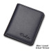 BISON DENIM Men Wallets Black Genuine Leather Purse For Men Business Card Holder Men's Wallet Mini N4429