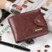 Baellerry Genuine Leather Brand Men Wallets Design Short Small Wallets Male Mens Purses Card Holder Carteras with Photo Holders