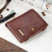 Baellerry Genuine Leather Brand Men Wallets Design Short Small Wallets Male Mens Purses Card Holder Carteras with Photo Holders