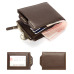 Baellerry Short Men Wallets Leather Coin Pocket Male ID Credit Card Holder 3 fold Clutch Wallet Men Purses Coin Cartera W022