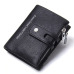 CONTACT'S Genuine Crazy Horse Leather Mens Wallet Man Cowhide Cover Coin Purse Small Brand Male Credit&ID Multifunctional Walets