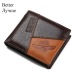 GUBINTU Genuine Leather Men Wallets Coin Pocket Zipper Real Men's Leather Wallet with Coin High Quality Male Purse cartera