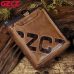 GZCZ Genuine Leather Men Wallet Fashion Coin Purse Card Holder Small Wallet Men Portomonee Male Clutch Zipper Clamp For Money