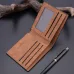Hot Promotion! Brand 2018 Vintage Man Wallet Male Slim Top Quality Leather Wallets Thin Money Dollar Card Holder Purses for Men