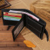 JINBAOLAI Leather Men Wallets Solid Sample Style Zipper Purse Man Card Horder Leather Famous Brand High Quality Male Wallet