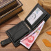 JINBAOLAI Leather Men Wallets Solid Sample Style Zipper Purse Man Card Horder Leather Famous Brand High Quality Male Wallet