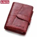 KAVIS Brand Genuine Leather Men Wallets Luxury Credit Cards Coin Purse Male Small Walet Portomonee Rfid Mini PORTFOLIO Perse