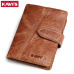 KAVIS Brand Genuine Leather Men Wallets Luxury Credit Cards Coin Purse Male Small Walet Portomonee Rfid Mini PORTFOLIO Perse