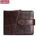 KAVIS Brand Genuine Leather Men Wallets Luxury Credit Cards Coin Purse Male Small Walet Portomonee Rfid Mini PORTFOLIO Perse