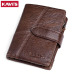 KAVIS Brand Genuine Leather Men Wallets Luxury Credit Cards Coin Purse Male Small Walet Portomonee Rfid Mini PORTFOLIO Perse