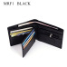 LONGXIOR Genuine Leather Men Wallet RFID Blocking Wallet Men Fashion Cow Leather Purse Identity Protection Men's Wallets MRF7