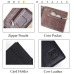 LONGXIOR Genuine Leather Men Wallet RFID Blocking Wallet Men Fashion Cow Leather Purse Identity Protection Men's Wallets MRF7