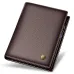 Laorentou Men Wallet Genuine Leather Casual Wallet for Men Short Wallet Standard Wallets Card Holders Vintage Luxury Man Purse