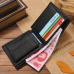 Luxury 100% Genuine Leather Wallet Fashion Short Bifold Men Wallet Casual Soild Men Wallets With Coin Pocket Purses Male Wallets