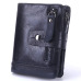 MISFITS 2019 NEW Genuine Leather Men Wallets Casual Zipper Coin Purse With Card Holder Brand Cowhide Long Wallet Clutch For Male