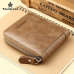 ManBang Men's Wallet Genuine Leather Men's Zipper Male Short Coin Purse Pockets Fine Gift For Card Holder High Quality For Mens