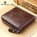 ManBang Men's Wallet Genuine Leather Men's Zipper Male Short Coin Purse Pockets Fine Gift For Card Holder High Quality For Mens