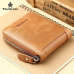 ManBang Men's Wallet Genuine Leather Men's Zipper Male Short Coin Purse Pockets Fine Gift For Card Holder High Quality For Mens