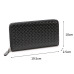 Men Wallets With Coin Pocket Long Zipper Purse Casual Male Clutch Wallet men Lozenge Veins Business Card Holder Vintage Wallet