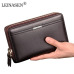 Men wallets with coin pocket long zipper coin purse for men clutch business Male Wallet Double zipper Vintage Large Wallet Purse