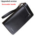 NEW Bifold Men Wallet Brand Famous Mens Leather Long Wallet Clutch Male Money Purse ID Card Holder Carteira Masculina