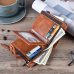 Tri-bifold Wallet Purse PU Leather Men's Wallet Hasp Design Small Mens Wallets With Zipper Coin Pocket Card Holder Luxury Wallet