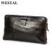 WESTAL Wallet Male Genuine Leather Men's Wallets for Credit Card Holder Clutch Male bags Coin Purse Men Genuine leather 9041