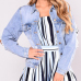Fashion Turndown Collar Long Sleeves Broken Holes Light Blue Denim Short Coat Fashion Turndown Collar Long Sleeves Broken Holes Light Blue Denim Short Coat