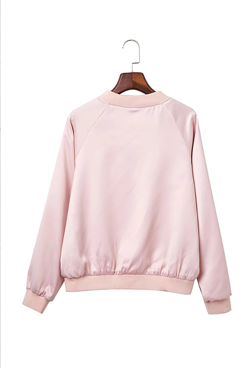 For Her Pleasure Zipper Black Jacket