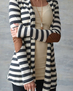 Lazy Afternoon Patch Stripe Coat