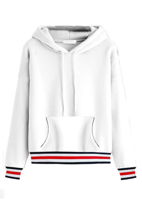  Cotton Long Sleeve Regular Pullovers Sweats&Hoodies