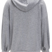 Fashionable Hooded Collar Hollow-out Grey Cotton Hoodies Fashionable Hooded Collar Hollow-out Grey Cotton Hoodies
