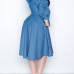  Polyester Turndown Collar Long Sleeve  Long Trench Coats