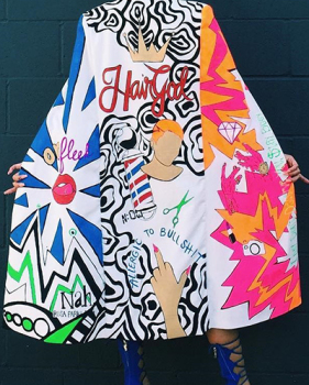 Euramerican Cape Design Printed White Polyester Trench Coats