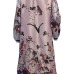 Euramerican Round Neck Printed Pink Polyester Trench Coats Euramerican Round Neck Printed Pink Polyester Trench Coats