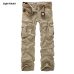 2019 High Quality Men's Cargo Pants Casual Loose Multi Pocket Military Pants Long Trousers for Men Camo Joggers Plus Size 28-40