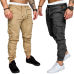 2019 Hot Fashion Mens Skinny Fit Straight Leg Trousers Men Casual Pencil Jogger Cargo Pants With Pockets M-XXXL